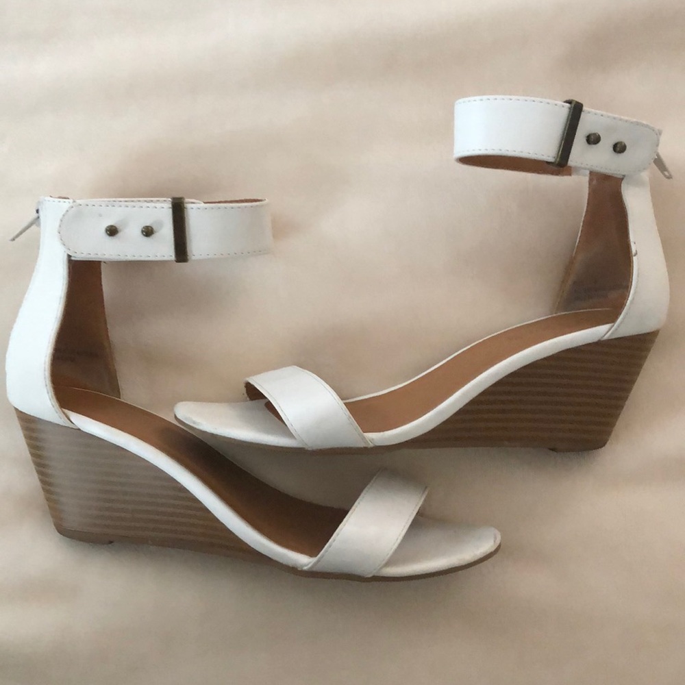 White Wedge Sandal
